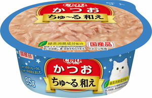 いなばペットフード CIAO ちゅ～る和えカップ かつお 85g 猫用フード