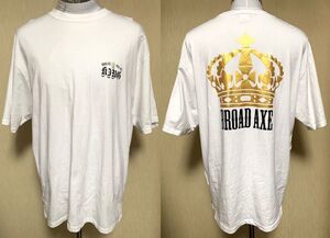 No.138　半袖 Tシャツ　Lサイズ/肩幅56cm　ROIAL×BROAD AXE / ロイアル×金太郎　格闘技/OUT SIDER/パンクラス　送料/クリックポスト185円