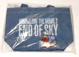 HiGH&LOW THE MOVIE 2 END OF SKY デニムランチトート＆缶バッジ5個セット 三代目JSB EXILE