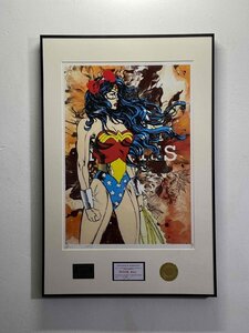 DEATH NYC 額付き 世界限定100枚 アートポスター ワンダーウーマン WONDER WOMAN エルメス 浮世絵 正 現代アート