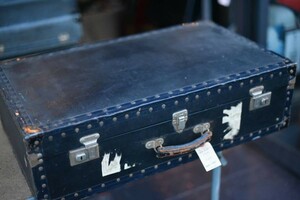 100589 ヴィンテージ　トランクケース　革鞄　カバン　アンティーク　ビンテージ　イギリス　ロンドン　英国　旅行　スーツケース