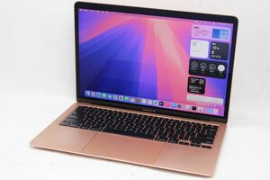 良品 2K対応 13.3型 Apple MacBoko Air A2179 (2020年) ローズゴールド macOS 15 Sequoia 10世代 i3-1000NG4 8GB NVMe 256GB-SSD 管:1739h