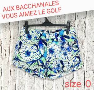 ★送料無料★ AUX BACCHANALES ショートパンツ オーバカナル ゴルフウェア ショーツ size ０