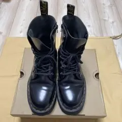 【Dr.Martens】ドクターマーチンブラックレザー厚底ブーツ