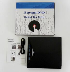 【1円スタート】外付け CD DVD ドライブ USB3.0 ポータブルプレーヤー 1円 TER01_1805
