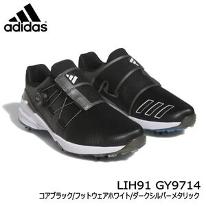 アディダス LIH91 ZG23 GY9714【26.0cm】ゼッドジー23 ボア メンズゴルフシューズ BK/WH/SV adidas 即納