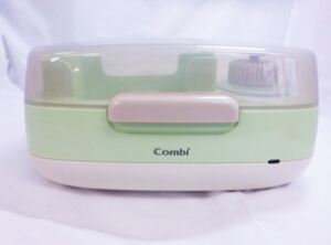 ■ コンビ Combi お湯でコットンおしりふき 動作品 C-088970 AC100V 10W カラー パウダーグリーン 本体重量 約550ｇ 【中古品】 ★