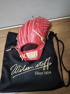 wilsonオーダーグラブ　87型にバスケットウェブ　 DUAL staff プロストックレザー　軟式　内野手　野球　グローブ　グラブ　コユニ