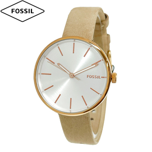 FOSSIL フォッシル 腕時計 新品・アウトレット ABQ3460 レディース クォーツ ベージュ レザー ローズゴールド 並行輸入品