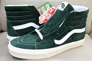 新品未使用 USA企画 VANS バンズ SK8-HI スケートハイ ピッグ スエード 撥水 Pig SUEDE グリーン 10450円 US12 30センチ 送料無料