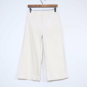 J Brand for Theory　オフホワイト系　デニム感のあるシンプルなワイドパンツ♪　サイズ23＊b4837