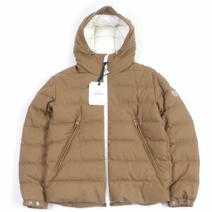 未使用品□MONCLER モンクレール 定価243100円 21-22AW VABB GIUBBOTTO ロゴワッペン WZIP ダウンジャケット ベージュ 3 正規品 メンズ