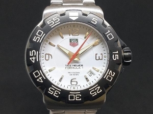 TAG HEUER タグ・ホイヤー フォーミュラ1 200m WAC1111 クォーツ 腕時計 デイト ホワイト文字盤 SS 店舗受取可