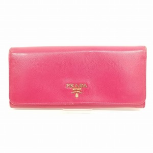 プラダ PRADA サフィアーノ 長財布 ピンク レディース