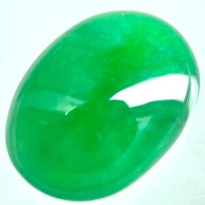 1円〜!!ソ付!!〔天然本翡翠2.94ct〕d 約10.8×7.8mm ルース 裸石 宝石 jewelry jadeite jade ヒスイ カボション CA5/CA5 テEA0 w4 マ46