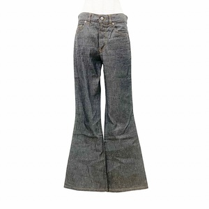 グッチ GUCCI Bootcut Denim Pant ブーツカットデニムパンツ イタリア製 ジーンズ ジップフライ 40 ブラック チャコール IBO58 レディース