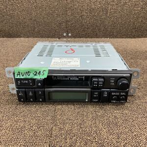 AV10-245 激安 カーステレオ MITSUBISHI MR173090 RX-1JF2CW 34M0059 84094011D カセットデッキ FM/AM オーディオ 通電未確認 ジャンク