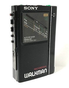 [美品][美音][整備品] SONY ウォークマン WM-F404 マットブラック (カセットテープ 再生/録音、ラジオ AM/FM)