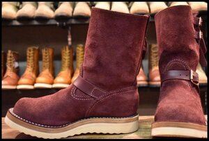 【8.5EEE 美品 21年】WESCO ウエスコ カスタムボス パープルラフアウト ダブルストラップ 編み上げ ビブラム1010ダブル ブーツ HOPESMORE