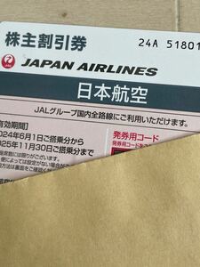 JAL 株主優待 割引券