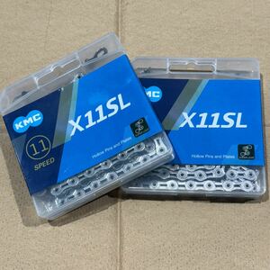 ロードバイク　１１速 用シルバーチェーン（アリエクスプレス購入品）【2セット】