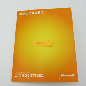 RS408●Microsoft Office for mac v.x macintosh 10.1.2 　ハンドル版 正規品