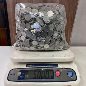 1円玉 ５円玉まとめ 総重量約5kg 硬貨 貨幣 小銭 コイン 昭和 平成 日本 現行 ④「シ」