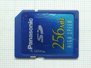 ★Panasonic ＳＤメモリーカード 256MB 中古★送料８５円・１８５円