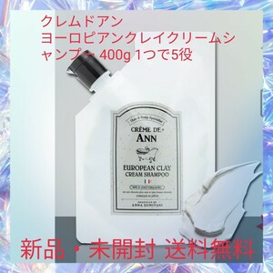 クレムドアン ヨーロピアンクレイクリームシャンプー 400g 1つで5役 オールインワン トリートメント ミネラル 保湿 頭皮クレンジング