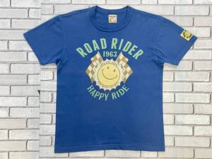 ＵＳＥＤ　トイズマッコイ　TOYS McCOY PRODUCT HELMETS　半袖Ｔシャツ　サイズＳ　ROAD RIDER 1963