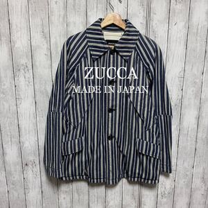 ZUCCA インディゴストライプジャケット！日本製！ 