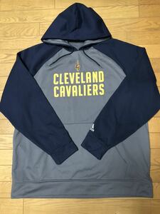 NBA CLEVELAND CAVALIERS MEN’S HOODIE (adidas) size-2XL(着丈82身幅69) 中古(美品) NCNR