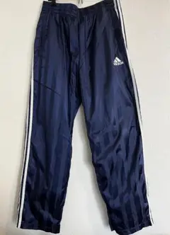 Adidas ナイロントラックパンツ　ストライプ　万国旗　90S