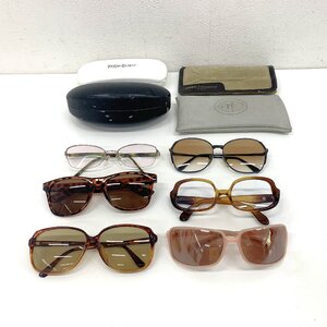 秦野店【現状品】12-63 ブランド サングラス まとめ 6点 ケース 4点 PRADA プラダ/Christian Dior ディオール/Yves Saint LAURENT 他