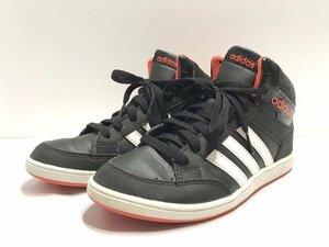 ■【YS-1】 アディダス adidas ■ ハイカット スニーカー ■ 22.5cm ブラック系 × オレンジ系 × ホワイト系 【同梱可能商品】■D