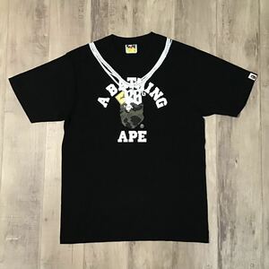 ★美品★ Yellow Bucks × BAPE × THE HOPE カレッジロゴ Tシャツ Lサイズ a bathing ape エイプ ベイプ アベイシングエイプ yi0