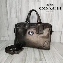 35 COACH コーチ　レザー　2WAY ハンドバッグ　ショルダーバッグ