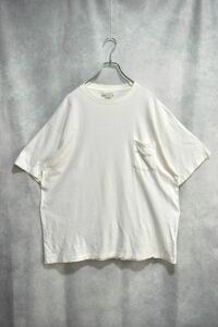 【 90s USA製 】 バナナリパブリック 世界地図 コットン プリント Tシャツ / size XL / ポケT ポケットTシャツ サファリ banana repubric