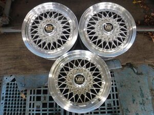 送料無料☆RAYS VOLK RACING グループA 当時物 ホイール 3本 15×6.5j 5穴 PCD 114.3 15インチ☆33825