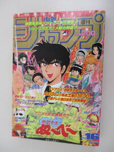 D07 週刊少年ジャンプ 1996年16号 地獄先生ぬ～べ～ るろうに剣心 すごいよ！！マサルさん 神光援団紳士録 鬼が来たりて キャプテン翼