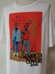 80s ビンテージ ヴィンテージ Vintage イタリア ENRICO COVERI JEANS エンリココベリ Tシャツ　