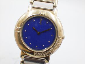 355510【1円スタート】YVES SAINT LAURENT イヴサンローラン YSL 稼動品 4620-E60957 ラウンド レディース 時計 クオーツ ケース31mm