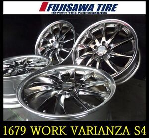 【1679】OT8111154◆WORK VARIANZA S4 ホイール◆18x8JJ 5穴 PCD114.3 +45◆4本 ノア ヴォクシー レヴォーグなど