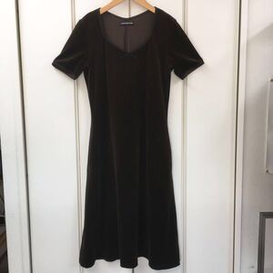 そこそこ美品！FOXEY NEW YORK ベロアストレッチワンピース 16158