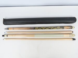 長M065/ビリヤードキュー 計2点セット/メッズキュー/Mezz Cues/2ジョイント/1円～