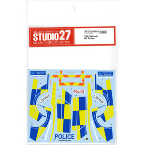 【STUDIO27】1/24 Gallardo UK Police デカール