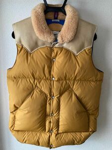 中古美品 送料無料 Rocky Mountain Featherbed x WAREHOUSE 40 クリスティ ベスト ロッキーマウンテンフェザーベッド ウェアハウス ダウン