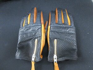 1000円～美品 カドヤ KADOYA レザー バイク グローブ ROX GLOVE サイズL