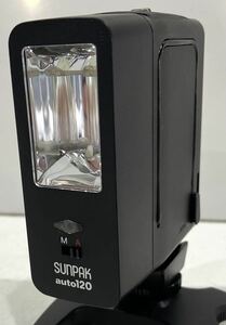 210913D☆ SUNPAK auto 120 サンパック ストロボ ♪配送方法＝ヤフネコ宅急便♪