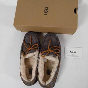 UGG アグ DAKOTA ダコタ モカシン フラットシューズ ムートン グレー系 サイズ24㎝ K6L2506